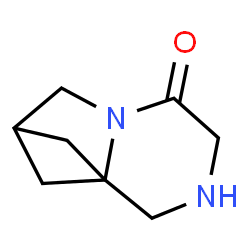 四氢-6H-7,8a-甲酮吡咯并[1,2-a]吡嗪-4(1H)-酮结构式