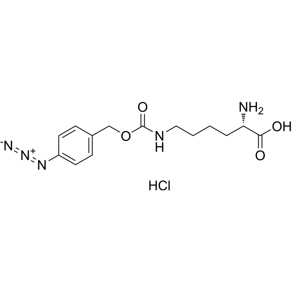 H-L-Lys(4-N3-Z)-OH hydrochloride结构式