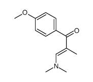 3-(dimethylamino)-1-(4-methoxyphenyl)-2-methylprop-2-en-1-one结构式