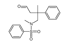 N-methyl-N-(2-methyl-4-oxo-2-phenylbutyl)benzenesulfonamide结构式