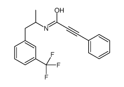 N-[α-Methyl-m-(trifluoromethyl)phenethyl]-3-phenylpropiolamide Structure