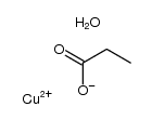 copper(II) propionate monohydrate Structure