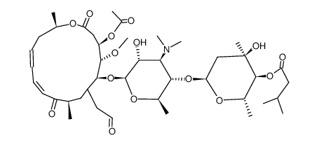 9-Deoxy-9-oxoleucomycin V 3-acetate 4''-O-(3-methylbutanoate)结构式