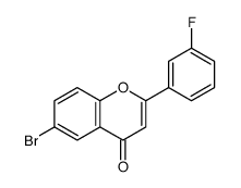 6-BROMO-2-(3-FLUOROPHENYL)-4H-CHROMEN-4-ONE结构式
