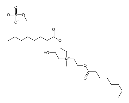 2-hydroxyethyl-methyl-bis(2-octanoyloxyethyl)azanium,methyl sulfate结构式