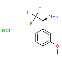 (S)-2,2,2-Trifluoro-1-(3-methoxyphenyl)ethanamine hydrochloride Structure