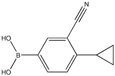(3-cyano-4-cyclopropylphenyl)boronic acid Structure