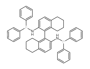 (S)-(-)-2,2-双(二苯基膦基氨)-5,5',6,6',7,7',8,8'-1,1-二萘结构式