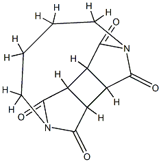 3a,3b,6a,6b-Tetrahydro-2,5-butanocyclobuta[1,2-c:3,4-c']dipyrrole-1,3,4,6-tetrone结构式