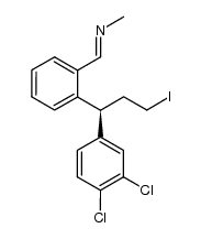 (S)-N-(2-(1-(3,4-dichlorophenyl)-3-iodopropyl)benzylidene)methanamine结构式