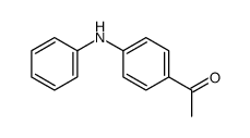 1-(4-苯基氨基-苯基)-乙酮结构式