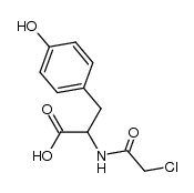 N-chloroacetyl-DL-tyrosine Structure
