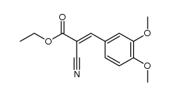 ethyl (E)-2-cyano-3-(3,4-dimethoxyphenyl)-2-propenoate Structure