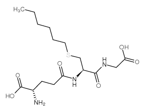 还原型 S-己基-L-谷胱甘肽结构式