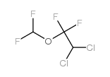 2,2-dichloro-1,1-difluoroethyl difluoromethyl ether结构式