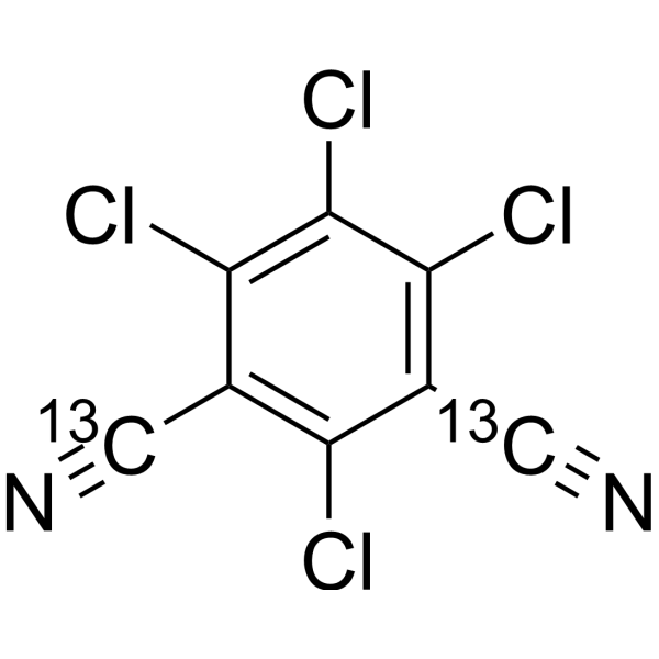 Chlorothalonil-13C2 Structure