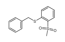 benzyl o-methylsulfonylphenyl sulfide Structure