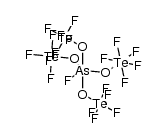 fluorotetrakis((pentafluoro-l6-tellanyl)oxy)-l5-arsane结构式