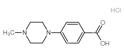 4-(4-甲基哌嗪-1-基)苯甲酸盐酸盐结构式