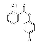 BENZOIC ACID, 2-HYDROXY-, 4-CHLOROPHENYL ESTER Structure