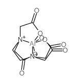Aluminate(1-),[[N,N'-1,2-ethanediylbis[N-(carboxymethyl)glycinato]](4-)-N,N',O,O',ON,ON']-,sodium, (OC-6-21)- (9CI)结构式
