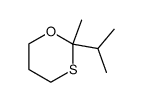 2-Isopropyl-2-methyl-1,3-oxathiane structure