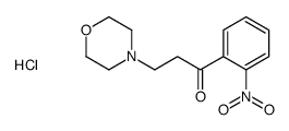 3-morpholin-4-yl-1-(2-nitrophenyl)propan-1-one,hydrochloride结构式