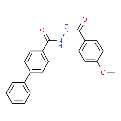 N'-(4-Methoxybenzoyl)-4-biphenylcarbohydrazide Structure