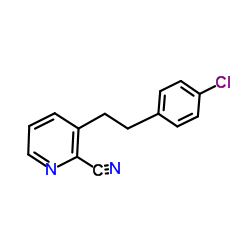 3-[2-(4-氯苯基)乙基]-2-吡啶甲腈结构式