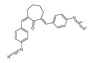 2,7-bis[(4-azidophenyl)methylidene]cycloheptan-1-one结构式