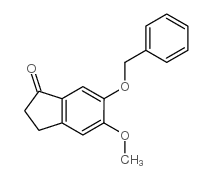 6-苄氧基-5-甲氧基-1-茚酮结构式