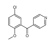 (5-Chloro-2-methoxyphenyl)-4-pyridinyl-methanone Structure