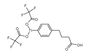 (4-(3-carboxypropyl)phenyl)thallium(III) 2,2,2-trifluoroacetate结构式