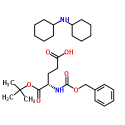 N-(苯基甲氧基羰基)-L-谷氨酸 1-(叔丁基)酯二环己基胺盐图片
