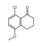 8-chloro-5-methoxy-3,4-dihydro-2H-naphthalen-1-one结构式