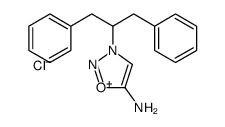 3-(1,3-diphenylpropan-2-yl)oxadiazol-3-ium-5-amine,chloride结构式