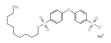 癸基(磺苯氧基)苯磺酸二钠盐结构式