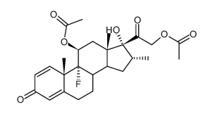9α-Fluor-16α-Methyl-prednisolon-diacetat-(11β.21) Structure