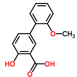 4-Hydroxy-2'-methoxy-3-biphenylcarboxylic acid Structure