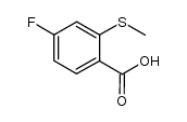 4-fluoro-2-(methylthio)benzoic acid结构式