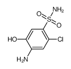 2-amino-4-chlorophenol-5-sulphonamide Structure