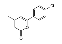 6-(4-chlorophenyl)-4-methyl-2H-pyran-2-one结构式