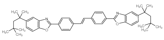 5-(2,4,4-trimethylpentan-2-yl)-2-[4-[(E)-2-[4-[5-(2,4,4-trimethylpentan-2-yl)-1,3-benzoxazol-2-yl]phenyl]ethenyl]phenyl]-1,3-benzoxazole Structure