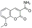 8-METHOXY-2-OXO-2H-CHROMENE-3-CARBOXYLICACIDAMIDE Structure