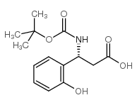 BOC-(R)-3-氨基-3-(2-苯酚基)-丙酸结构式