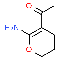 Ethanone, 1-(6-amino-3,4-dihydro-2H-pyran-5-yl)- (9CI)结构式