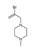 1-(2-bromo-allyl)-4-methyl-piperazine Structure