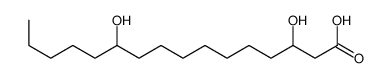 3,11-dihydroxyhexadecanoic acid结构式