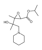 3-(1-hydroxy-1-methyl-2-piperidin-1-yl-ethyl)-3-methyl-oxiranecarboxylic acid isopropyl ester结构式