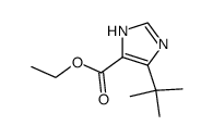 5-叔丁基-1H-咪唑-4-羧酸乙酯结构式